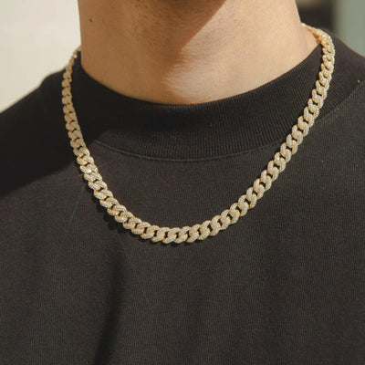 9mm Iced Cuban Link Chain