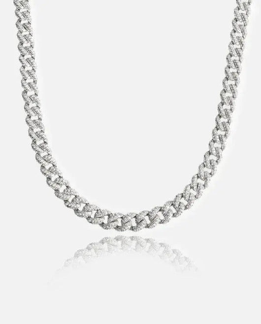 9mm Iced Cuban Link Chain