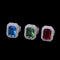 Emerald Stones Iced Out Ring