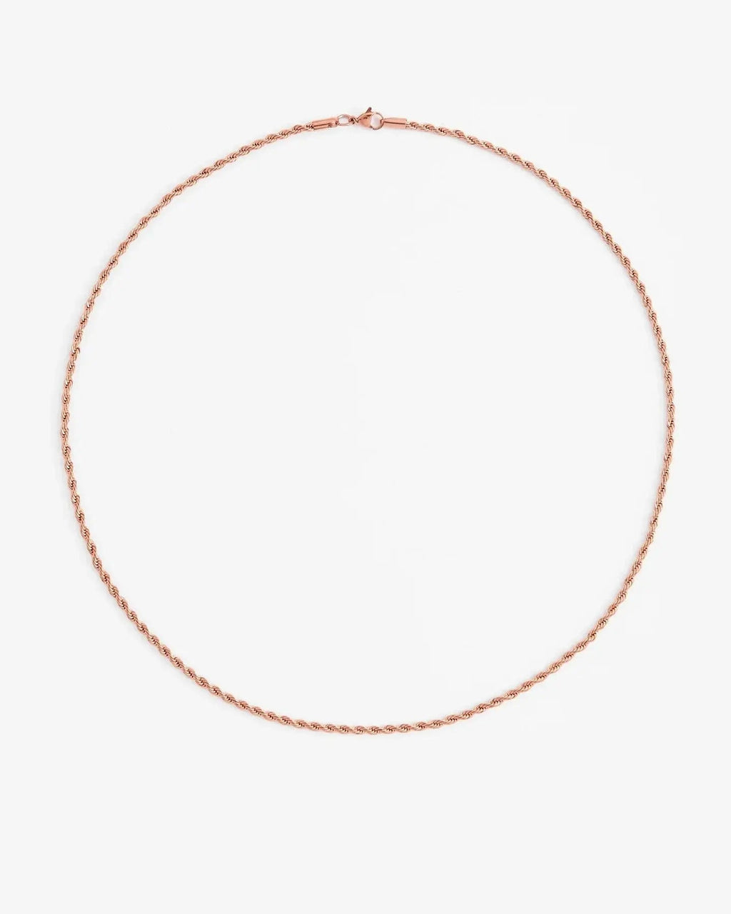 3mm Rope Chain - Rose Gold