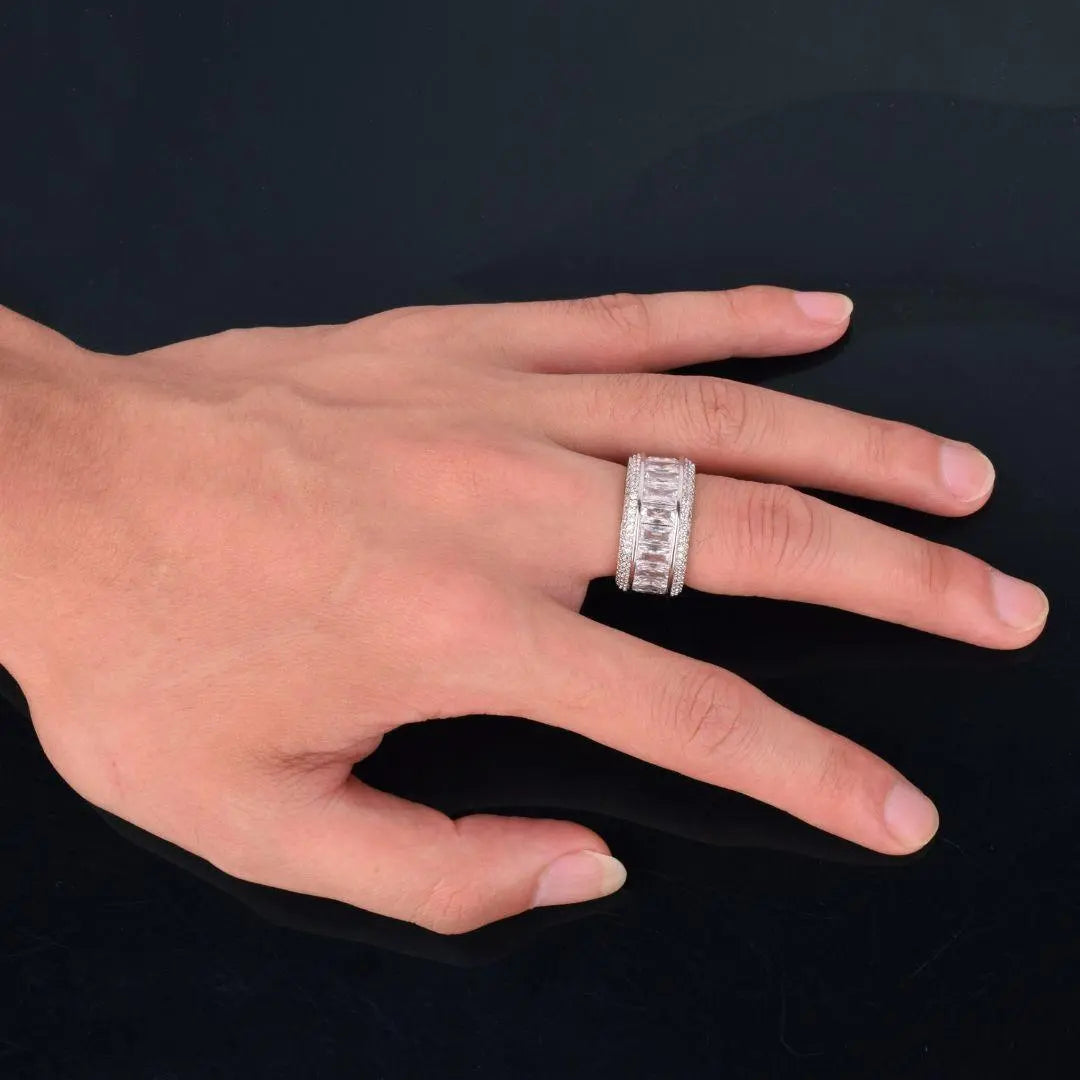 Baguette Cut Iced Out Ring