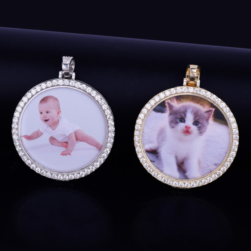 Custom Photo Pendant- Gold