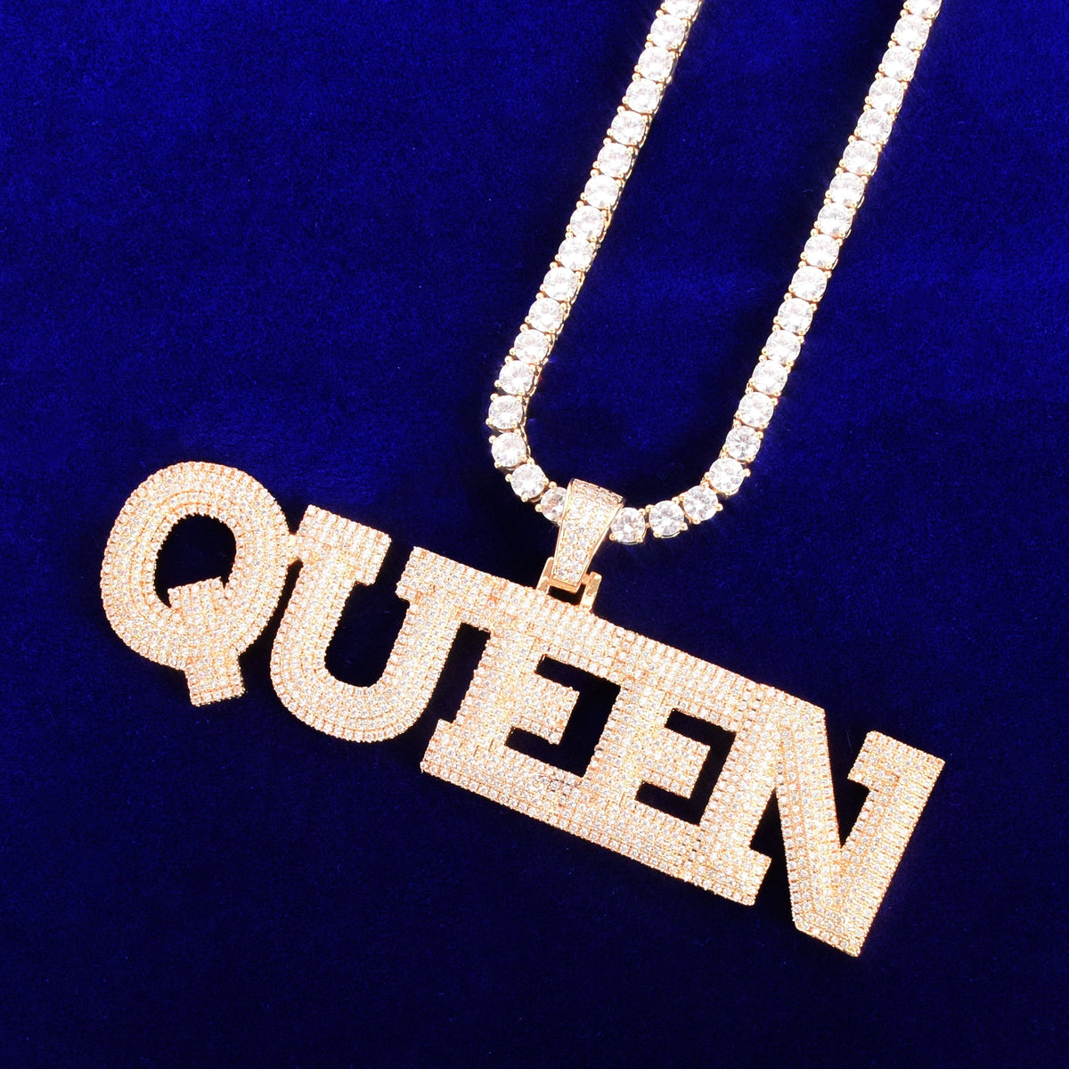 Custom Letter Pendant - Gold
