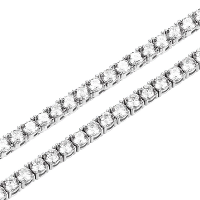 Dragon Eater Tennis Chain - White Gold