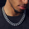 14mm - Cuban Link Chain - White Gold
