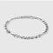 FIGARO BRACELET 5MM - White Gold