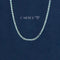 Blue Moissanite Tennis Chain - Gold Vermeil