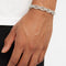 Iced Byzantine Bracelet - White Gold
