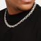 Iced Byzantine Chain - White Gold