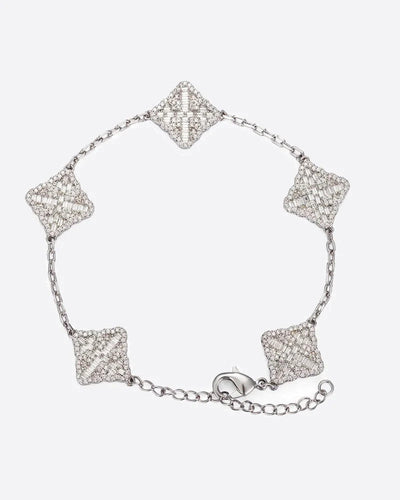Iced Clover Bracelet