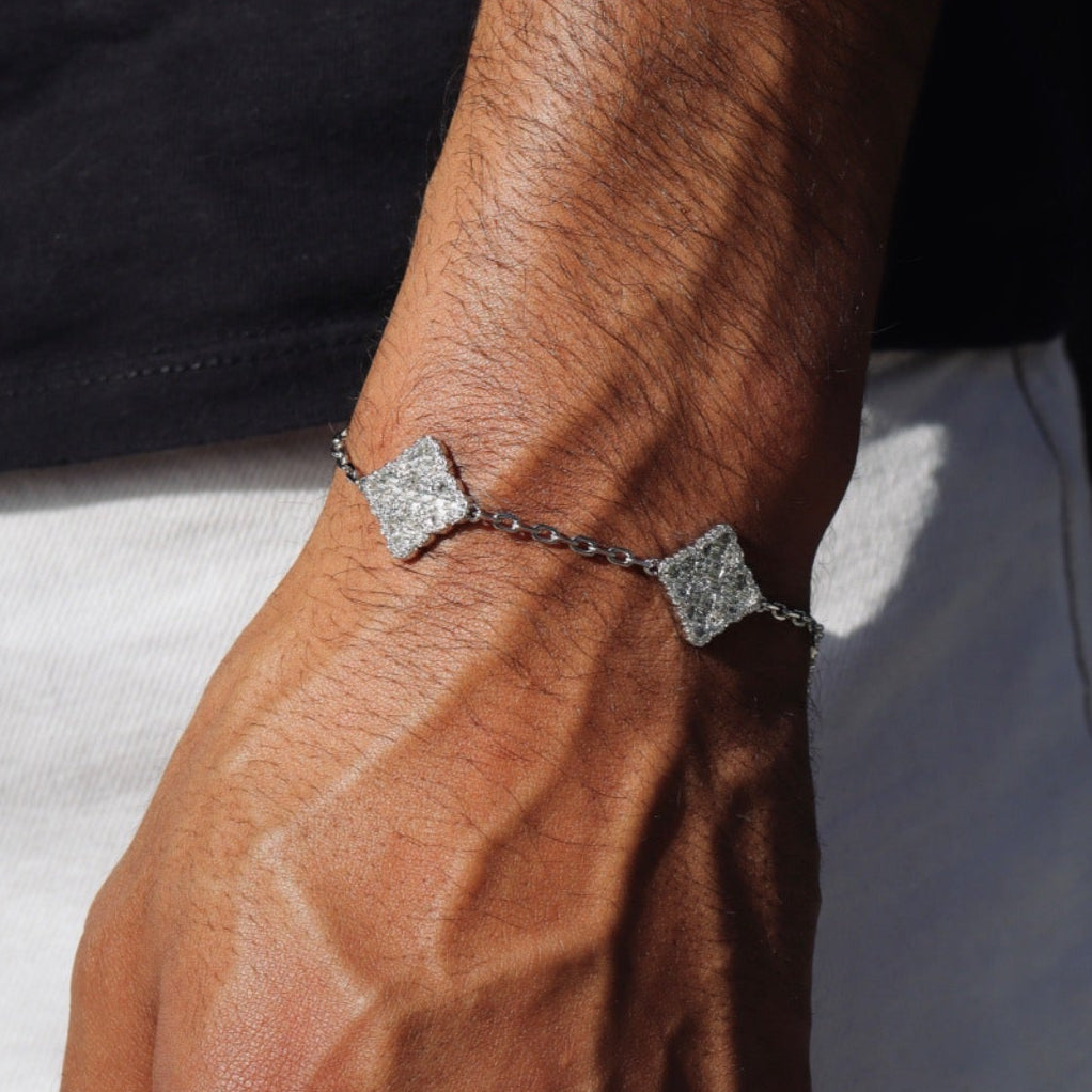 Iced Clover Bracelet
