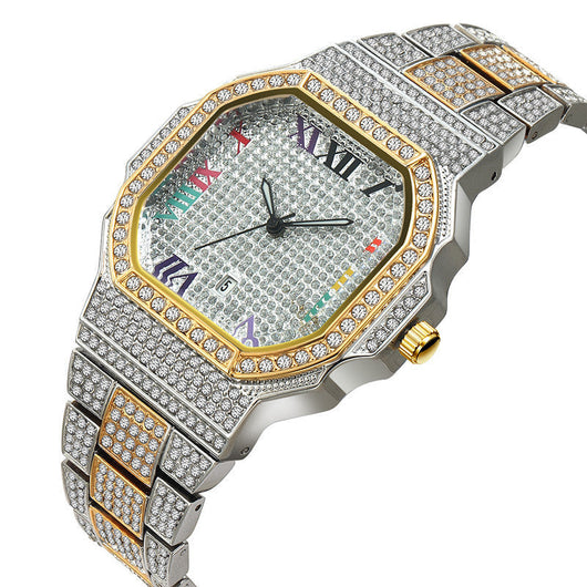 Prestige Rainbow Iced Out Watch