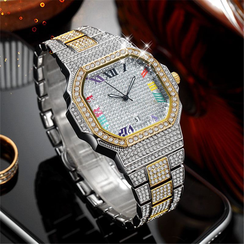 Prestige Rainbow Iced Out Watch