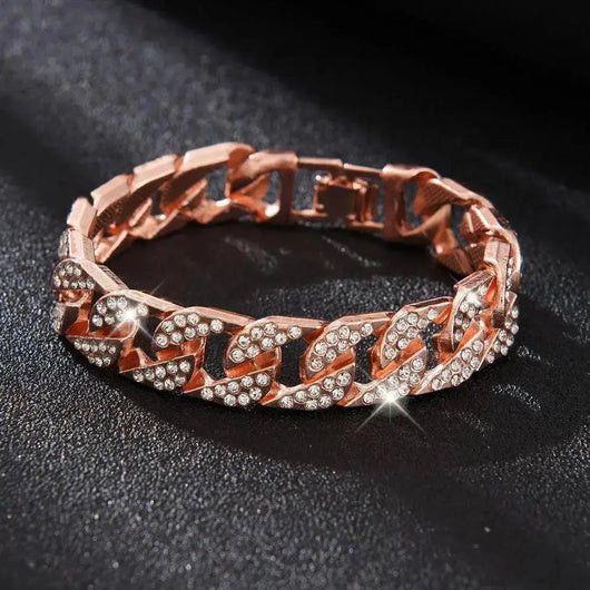 14MM Iced Out Cuban link Bracelet