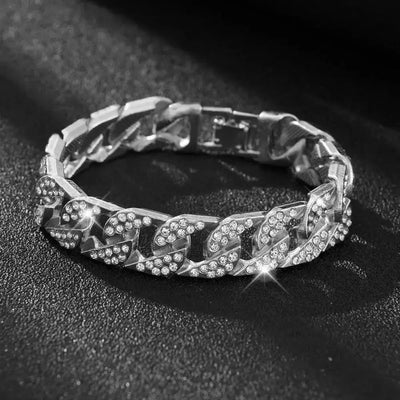 14MM Iced Out Cuban link Bracelet