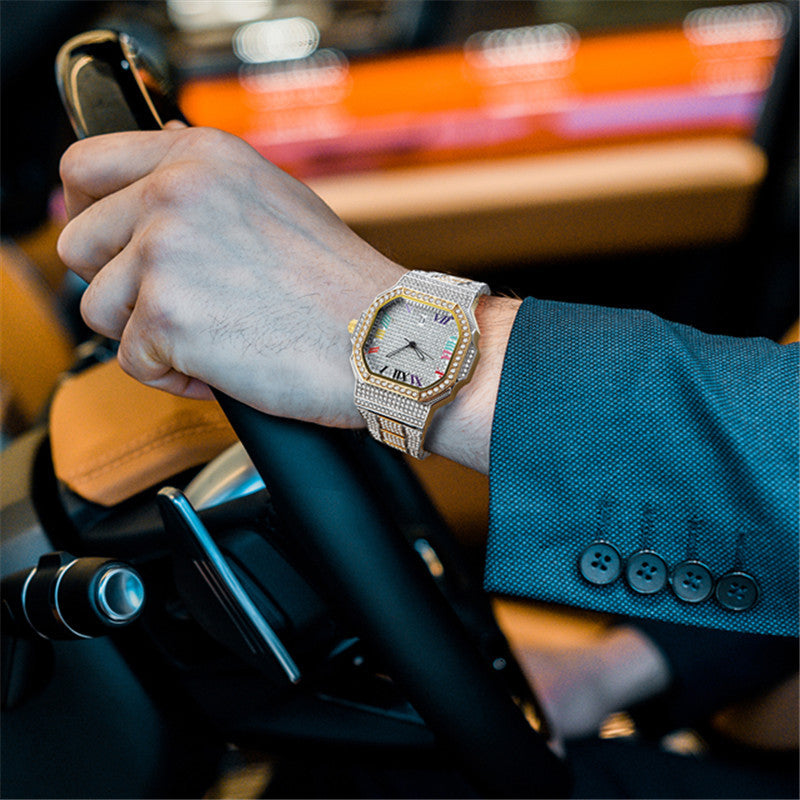 Prestige Rainbow Iced Out Watch
