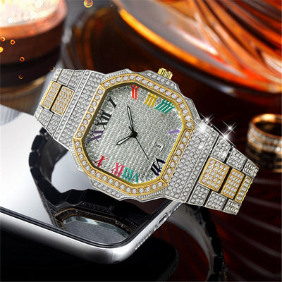 Prestige Rainbow Iced Out Watch