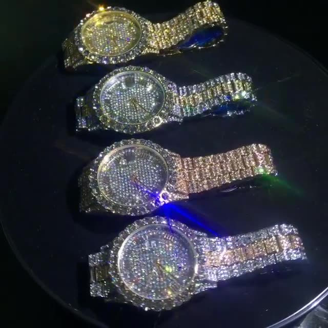 Jade Iced Out Watch
