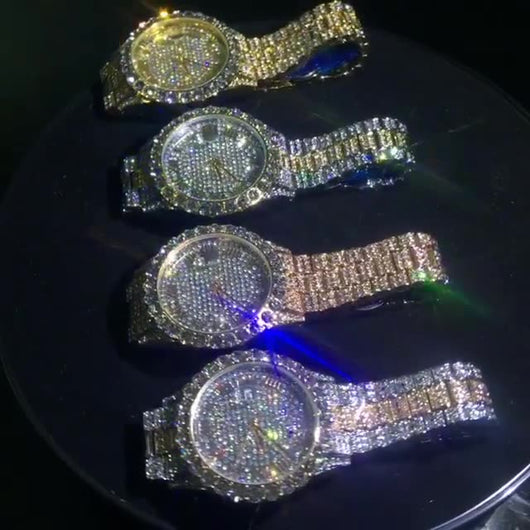 Jade Iced Out Watch