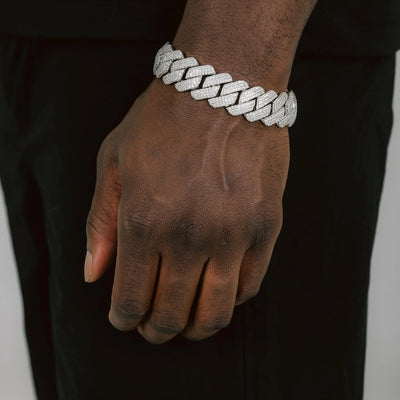 20mm Prong Cuban Bracelet