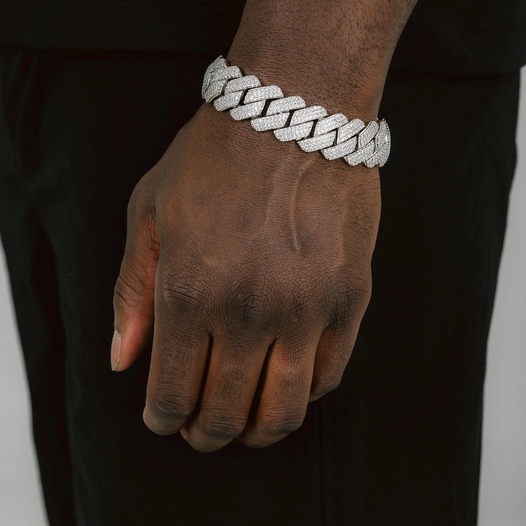 20mm Prong Cuban Bracelet