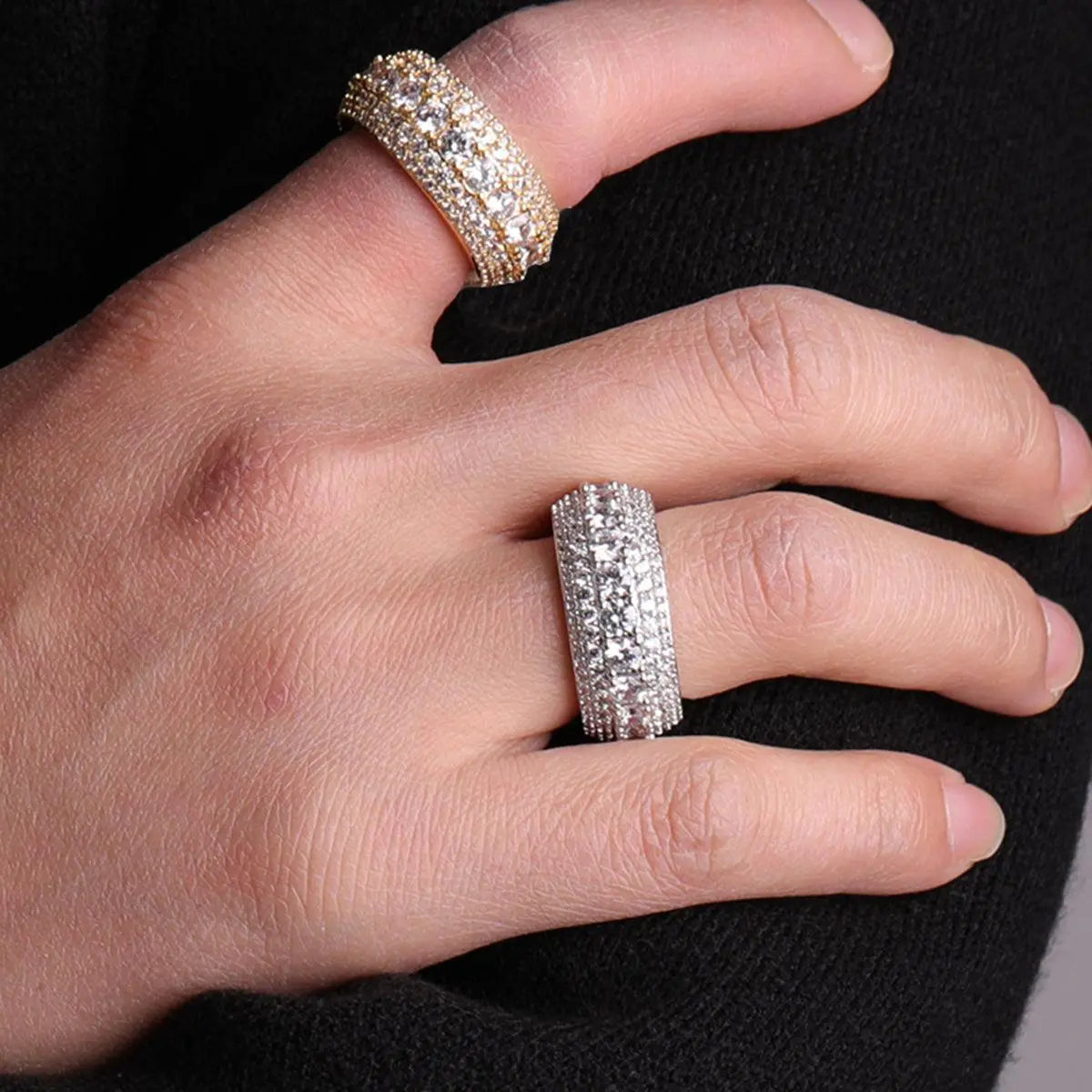 Tennis and Stones Iced Out Ring