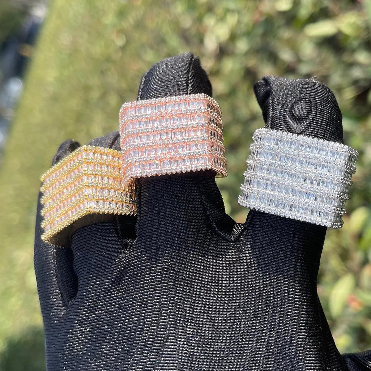 Diamond Rows Iced Out Ring