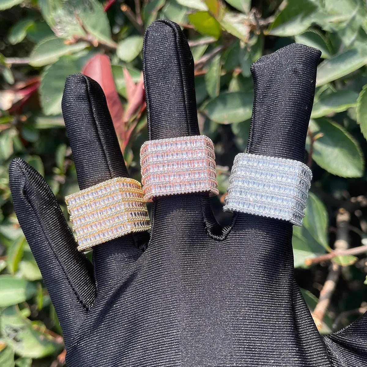 Diamond Rows Iced Out Ring