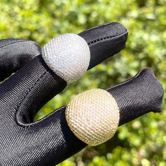 Bold Round Iced Out Ring