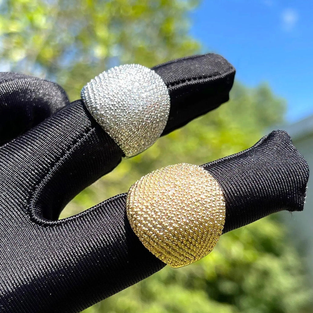 Bold Round Iced Out Ring