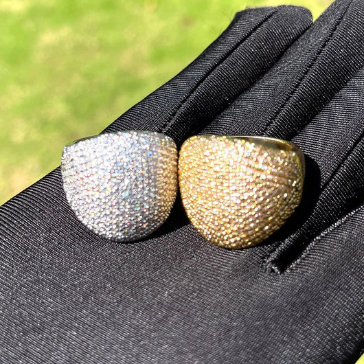Bold Round Iced Out Ring