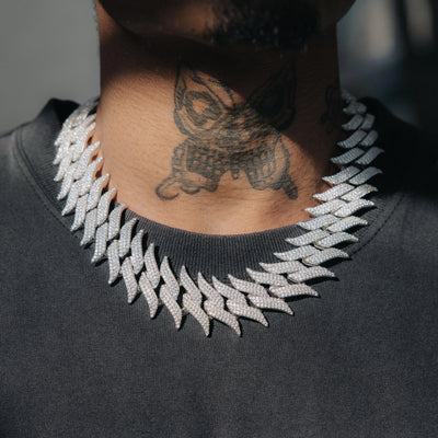 30mm Spiked Cuban Chain