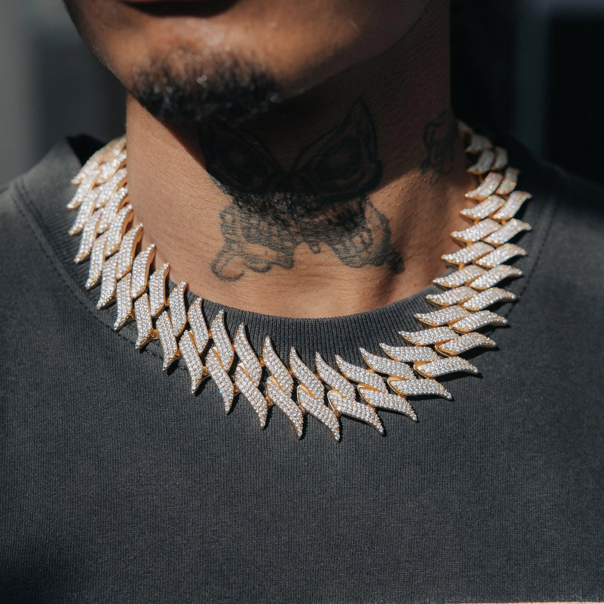 30mm Spiked Cuban Chain