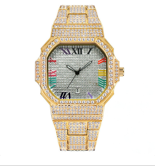 Prestige Rainbow Iced Out Watch