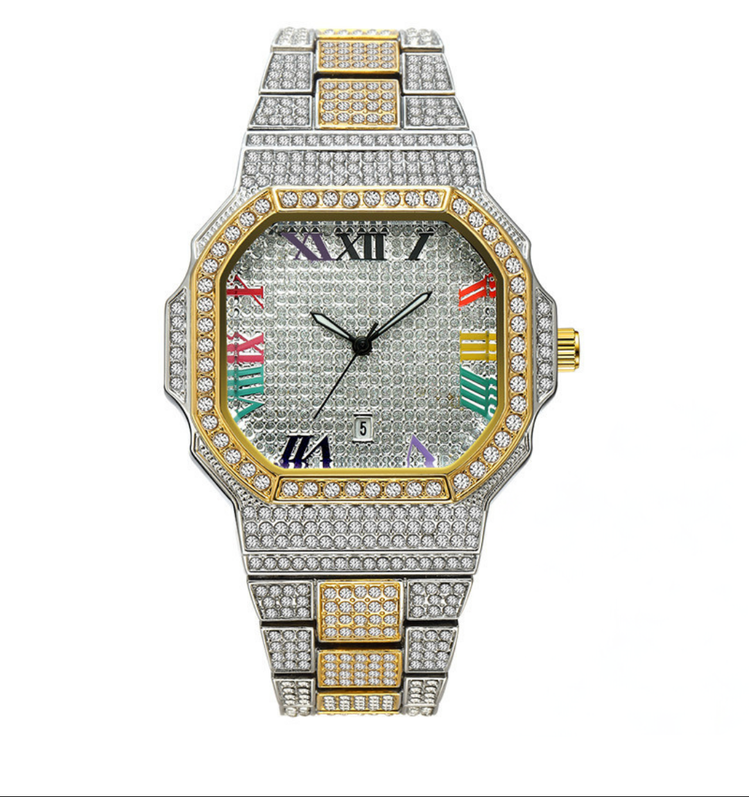 Prestige Rainbow Iced Out Watch