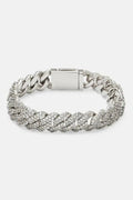 DIAMOND PRONG CUBAN BRACELET 8MM