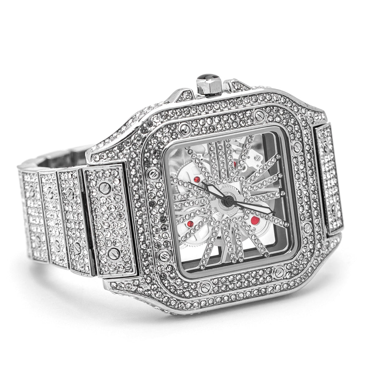 Skeleton Iced Out Watch