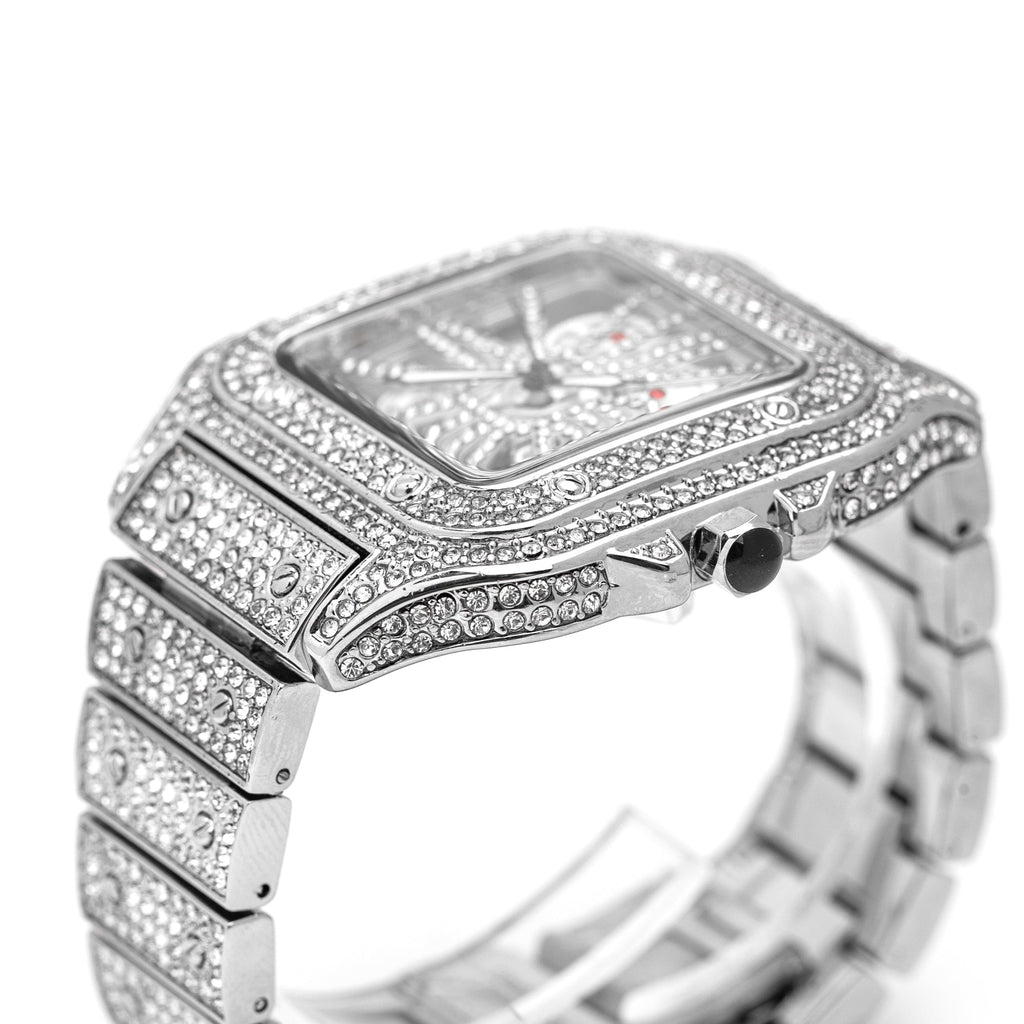 Skeleton Iced Out Watch