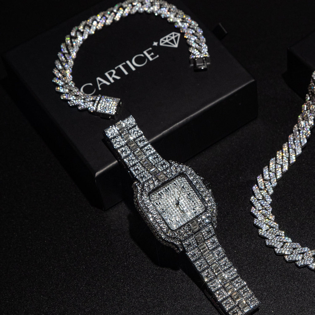 Arabic Iced Out Watch