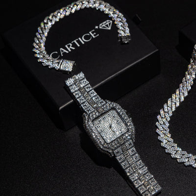 Arabic Iced Out Watch