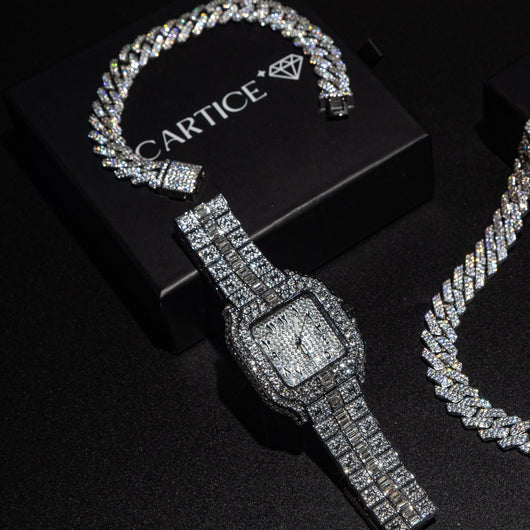 Arabic Iced Out Watch