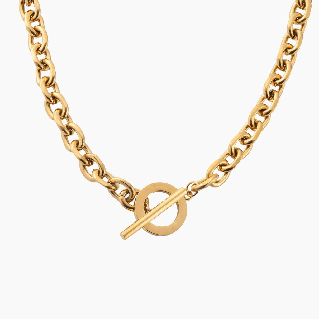 7mm Toggle Chain - Gold