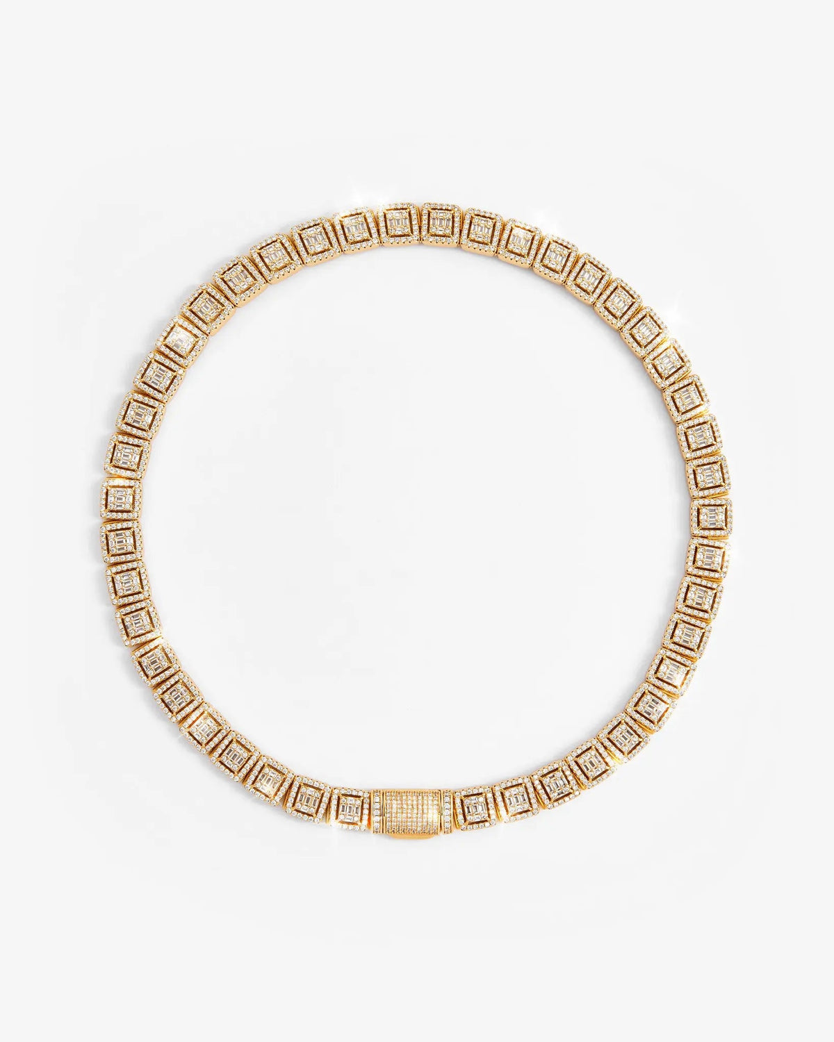 12mm Clustered Tennis Chain