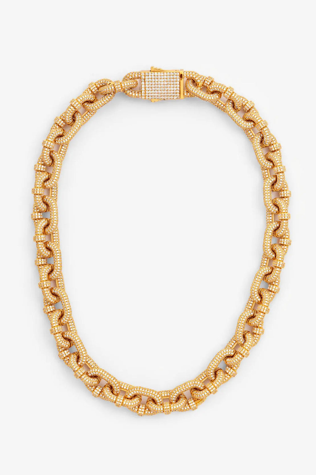 14mm Iced Chunky Link Pave Chain