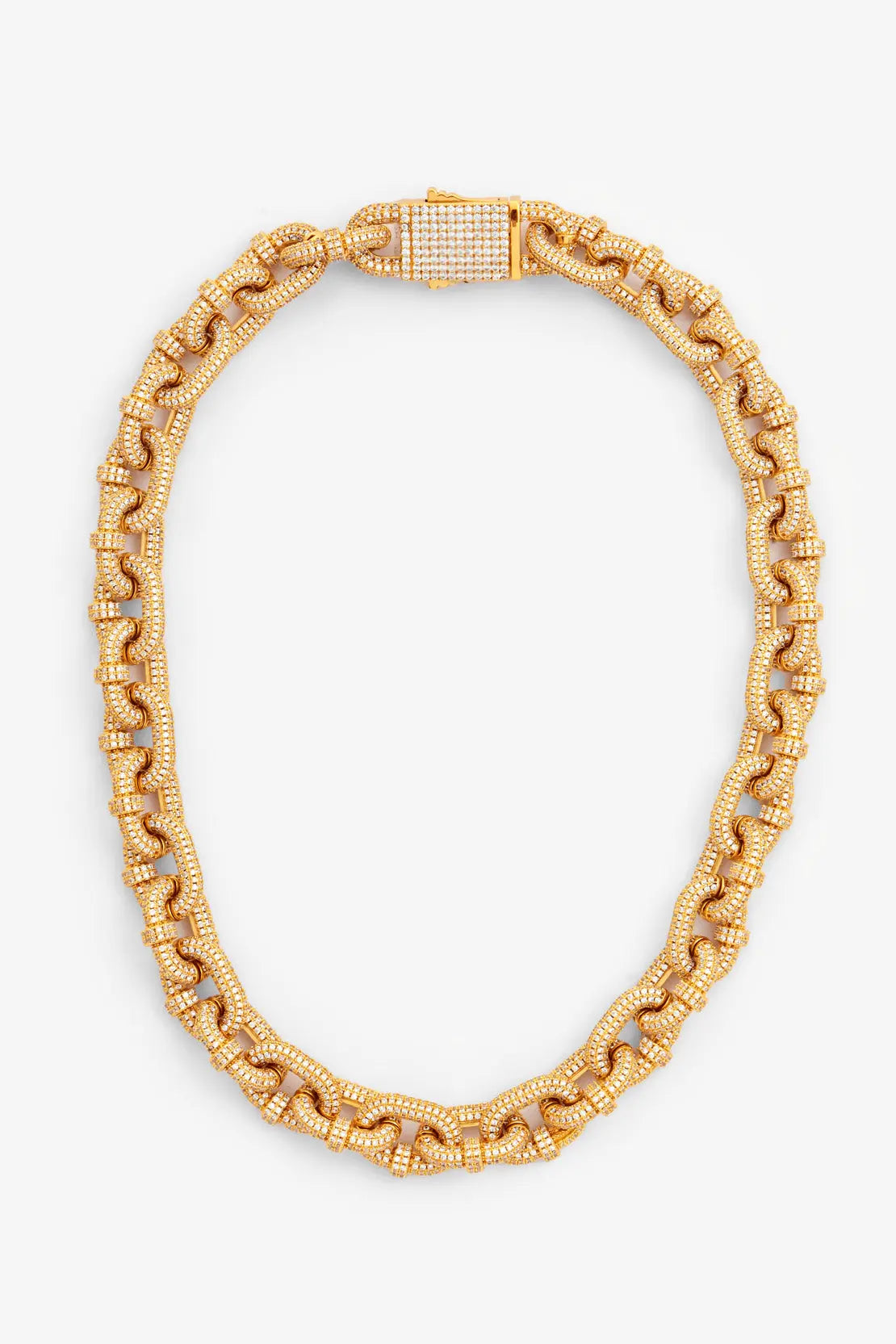 14mm Iced Chunky Link Pave Chain