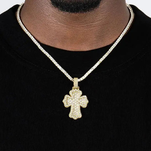 BAGUETTE CROSS PENDANT