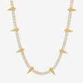 5mm Spike Tennis Chain - Gold