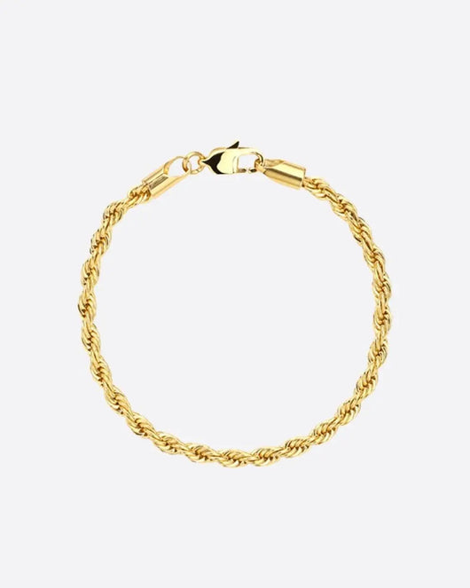 3MM Rope Bracelet - Gold