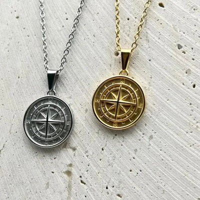 COMPASS CHAIN + PENDANT