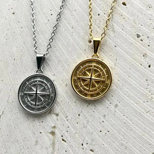 COMPASS CHAIN + PENDANT
